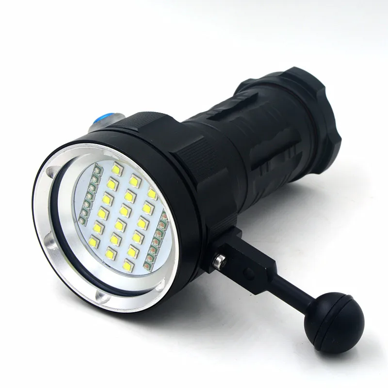 

Rechargeable 25000LM Underwater Video Diving Flashlight Torch 18x XM-L2 LED White/Red/Blue Lighting