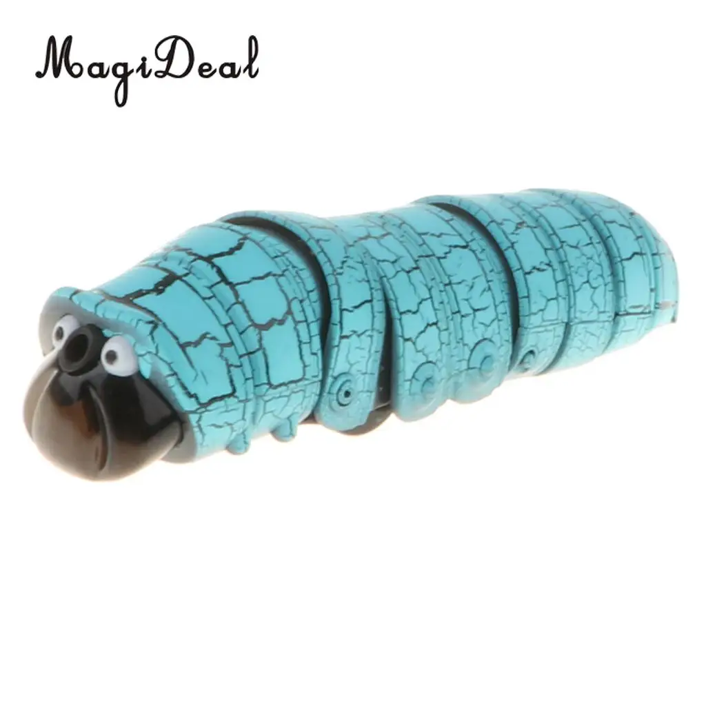 4 Inch Realistic Remote Control Caterpillar RC Bug Toy Party Prank Tricks Xmas Gift
