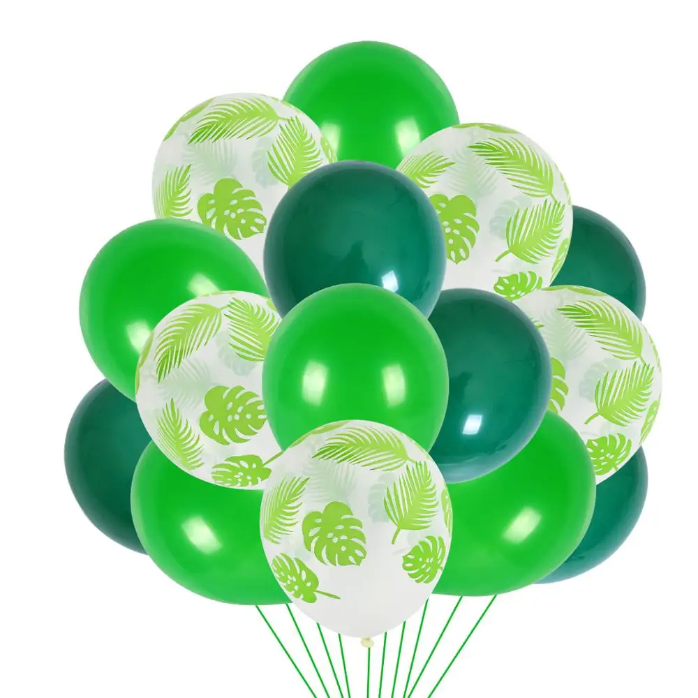 Jungle Decorations Jungle Theme Party Tropical Party Palm Leaf Balloon Luau Hawaiian Summer Hawaii Safari Birthday Supplies
