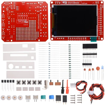 

1 set Mini Digital Oscilloscope DIY Kit Pre-soldered + Clear Case DSO138 Electronic Learning Set Oscilloscopes
