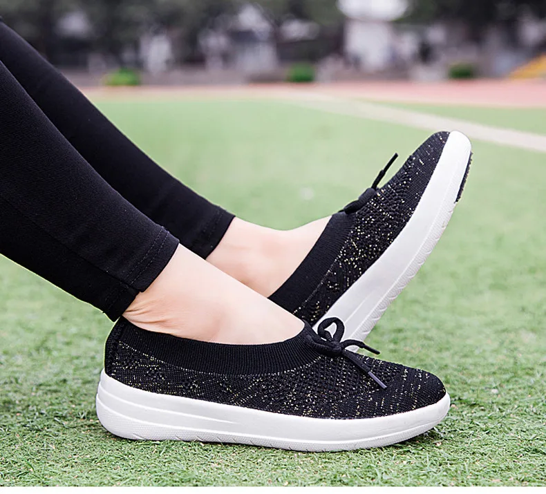 2019 Summer Casual Women Flats Shoes Breathable Mesh Sneakers Shoes Women Slip-on Comfortable Loafers Flats Ladies Shoes (12)