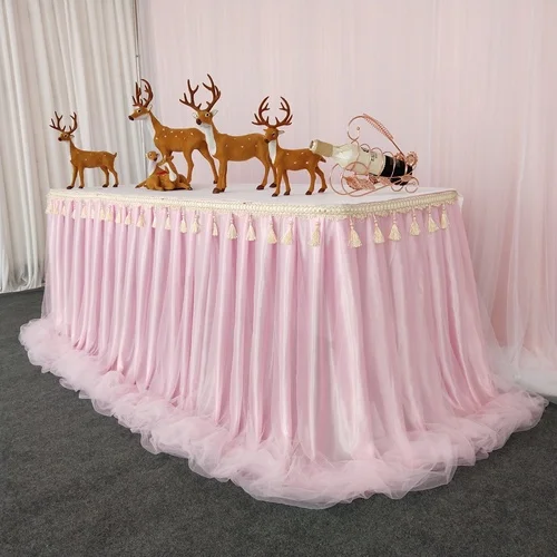 Скатерть однотонная для свадьбы, дня рождения, вечеринки, скатерти прямоугольные скатерти для стола, скатерти, вечерние скатерти - Цвет: Pink Sui