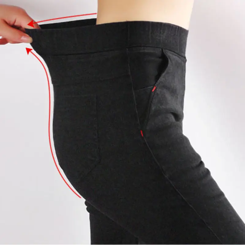 FSDKFAA Ripped Skinny Pencil Jeans Woman Plus Size High Waist Mom Stretch jeans Ladies Denim Pants Trousers Women Jean Femme FSDKFAA Ripped Skinny Pencil Jeans Woman Plus Size High Waist Mom Stretch jeans Ladies Denim Pants Trousers Women Jean Femme