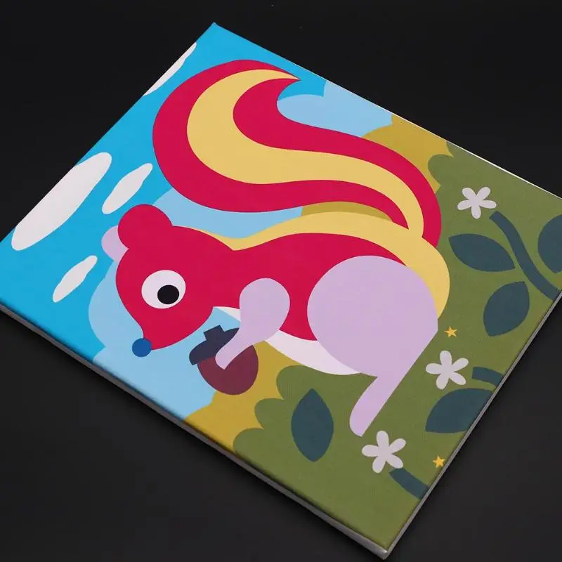 Животное DIY Кнопка живопись Детский образовательный Обучающие игрушки Набор для рисования