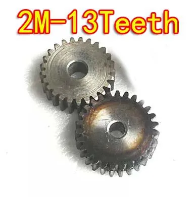 

2PCS Freeshipping Diameter:30mm 2M-13Teeth 45steel Metal cylinder spur gear diy motor gearbox.--hole d:8mm