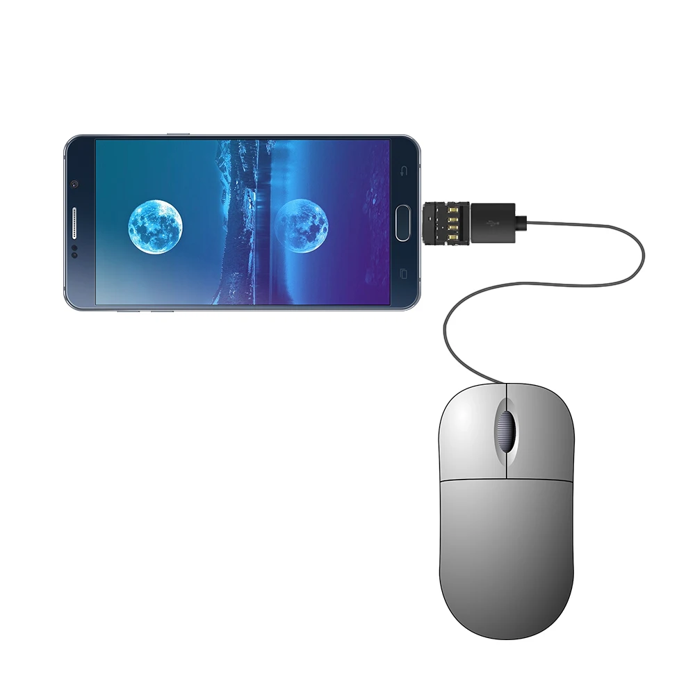 POWSTRO Type C к USB OTG коннекторный адаптер для флеш накопителя S8 Note8 телефона