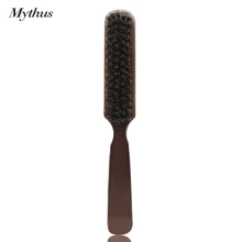 Длинная ручка деревянная парикмахерская расческа Парикмахерская Мужская бритвенная щетка лицевой гребень для вычесывания животных для усов тонкая расческа для волос