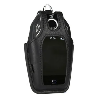 

7 Series Leather Remote Fob Cover Bag For BMW Key Display Durable 2016 2017 Tool Case Replaces