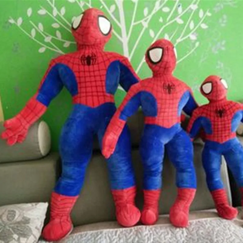 Fancytrader Pop Anime Spiderman Plush Toy 85cm Big Soft Superhero Doll Best Birthday Gifts for Children