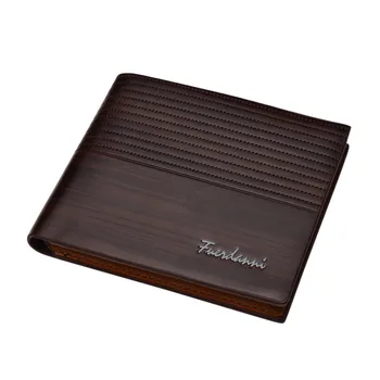 

Aelicy Luxury Synthetic Leather Wallet Fashion Short Bifold Men Wallet With Coin Pocket Purses Male Wallets