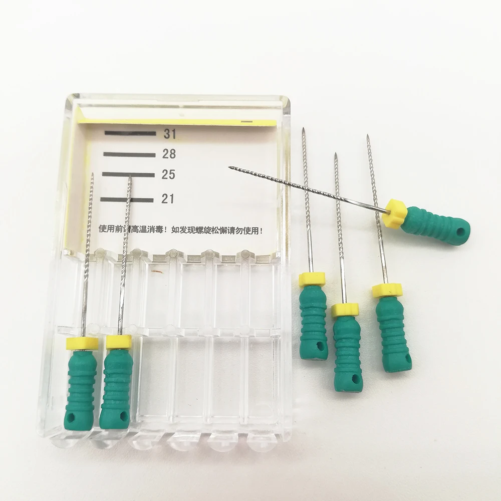 6 шт./упак. 35#-25 мм Стоматологическая Файлы к корневого канала эндо файлы стоматологических инструментов ручной файлы Нержавеющая сталь K файлы стоматологии лабораторные инструменты