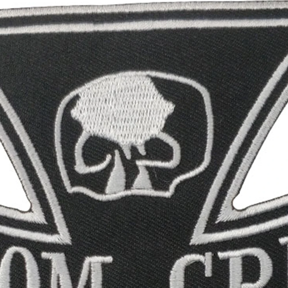 Прикольные военные байкерские накладки Doom Crew наклейки на мотоциклетную одежду MC