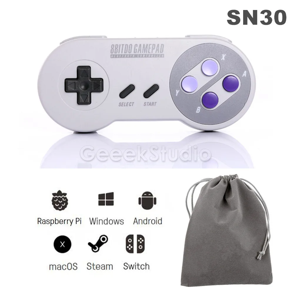 8BitDo SN30 / SN30 Pro / F30 Pro Wireless Bluetooth Gamepad Game Controller for Raspberry Windows Android Steam Nintendo Switch цена 8BitDo SN30 / SN30 Pro / F30 Pro Wireless Bluetooth Gamepad Game Controller for Raspberry Windows Android Steam Nintendo Switch цены онлайн