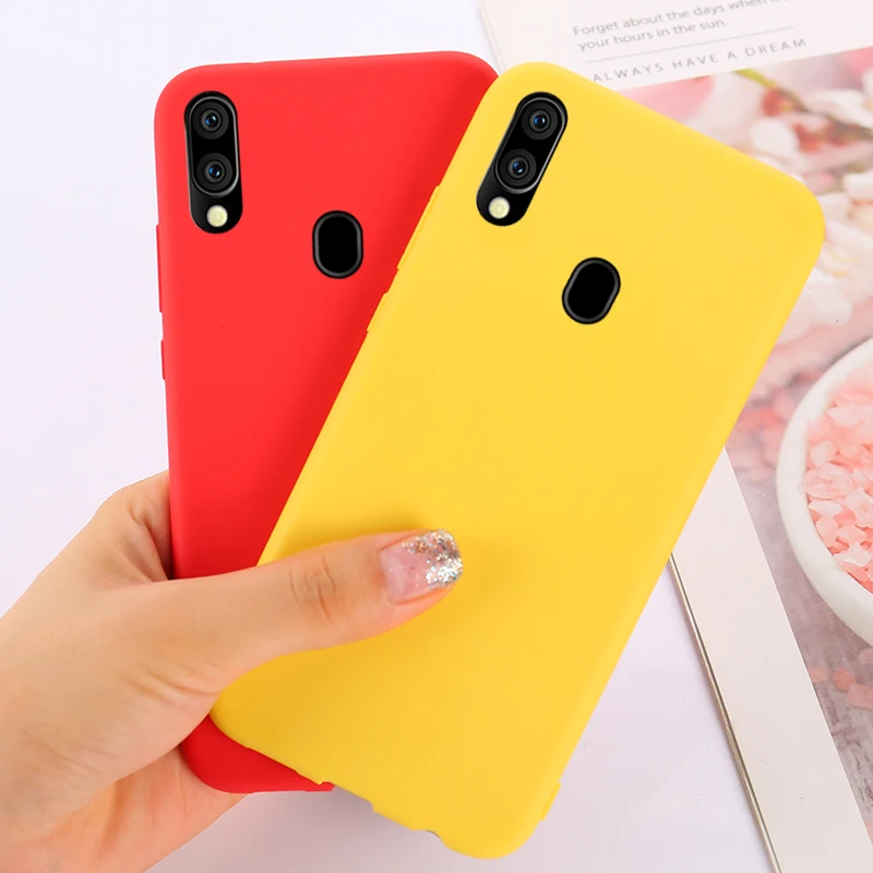 

Solid Color Soft TPU Silicone Cover For Samsung Galaxy A10 A30 A40 A50 A70 Candy Case For Samsung M20 S10 A10 S10E Lite A8S M10