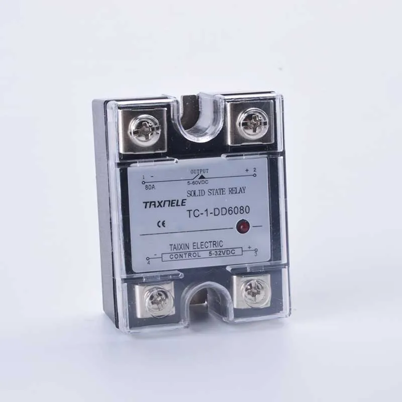 DC-DC SSR твердотельные реле SSR-25DA SSR-10DA SSR-40DA вход 5-32VDC выход 5-60VDC SSR 40A SSR с защитным чехлом SSR DC-DC