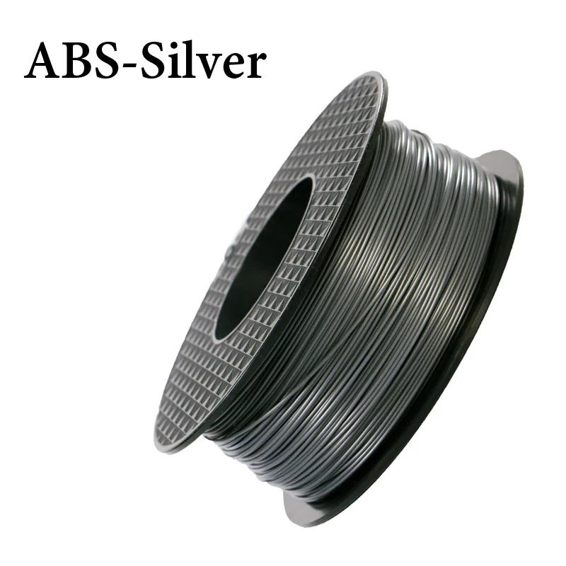 1kg 1.75mm silver Высокое качество 3d Принтер ABS нити 1,75 мм 1 кг пластиковые расходные материалы материал для Createbot/MakerBot/RepRap/UP/Mendel - Цвет: 1kg 1.75mm silver