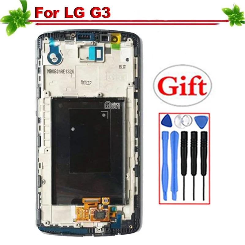 

5.5" IPS for LG G3 LCD Display Touch Screen Digitizer Assembly Replacement for LG G3 D850 D851 D855 LCD Lcd Display With Frame