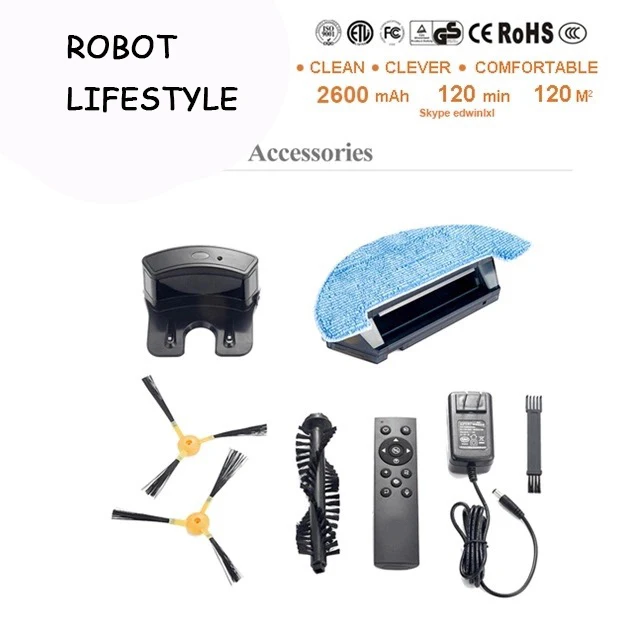 NEWEST Wet And Dry Robot Vacuum Cleaner With Camera MonitorMap NavigationSmart MemoryVideo Call350ML Water Tank