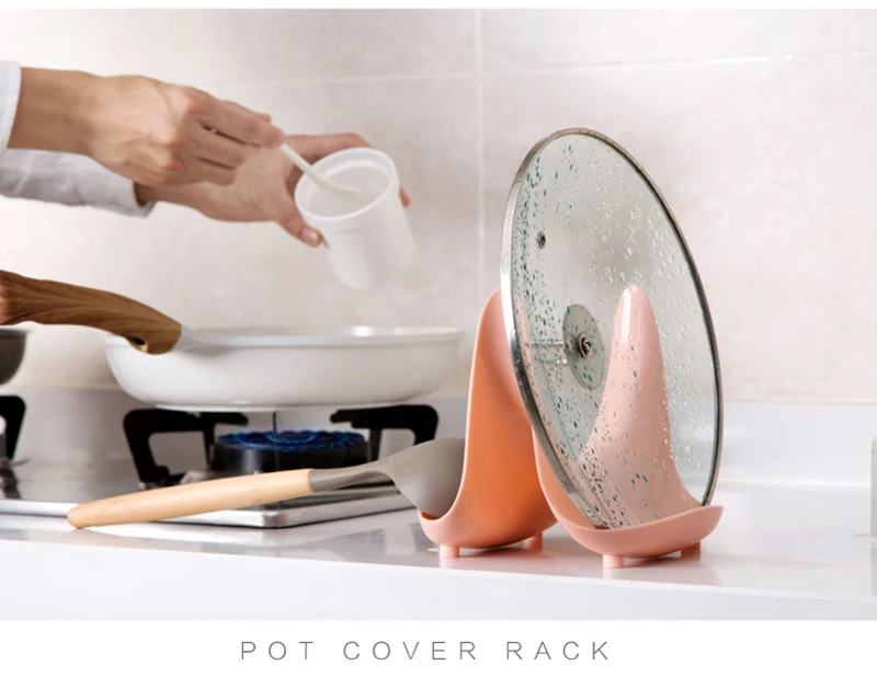 TUUTH  Spoon Holder Pan Pot Rack Cover Lid Rest Stand Home Applicance Kitchen Organizer Tool Accessories22