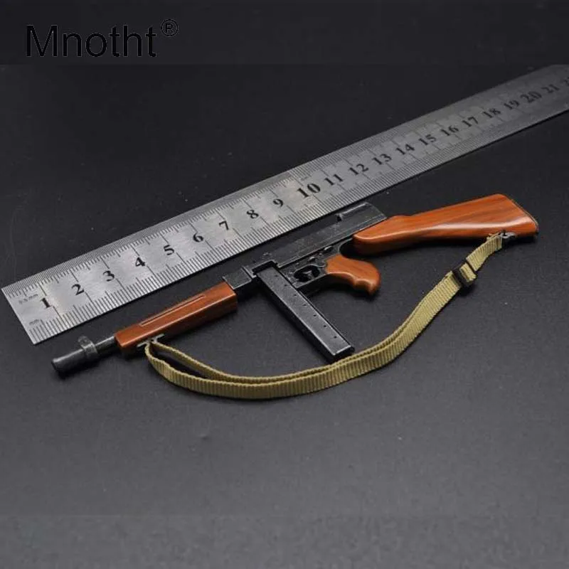 1//6 Scale Thompson M1A1 Submachine Gun Model for 12/" Action Figure Accessories