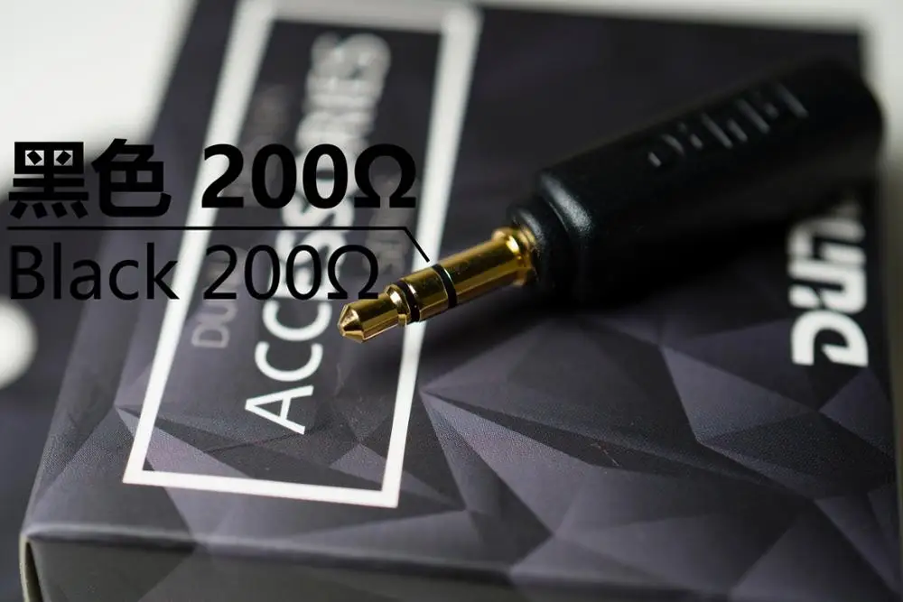 DUNU 이어폰 저항 어댑터, PC MP3 HiFi 플레이어 스마트폰 AMP용, 노이즈 캔슬링 어댑터, 75Ω, 150Ω, 200Ω, 3.5mm 잭