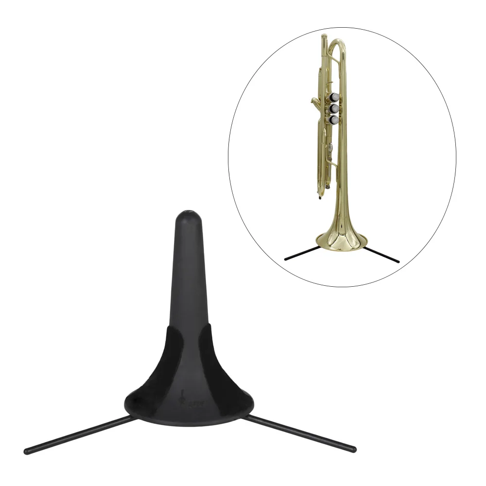 

Trumpet Tripod Stand Portable Trumpet Holder Support ABS Material with Detachable Metal Leg Brasswood Instruments Accessories