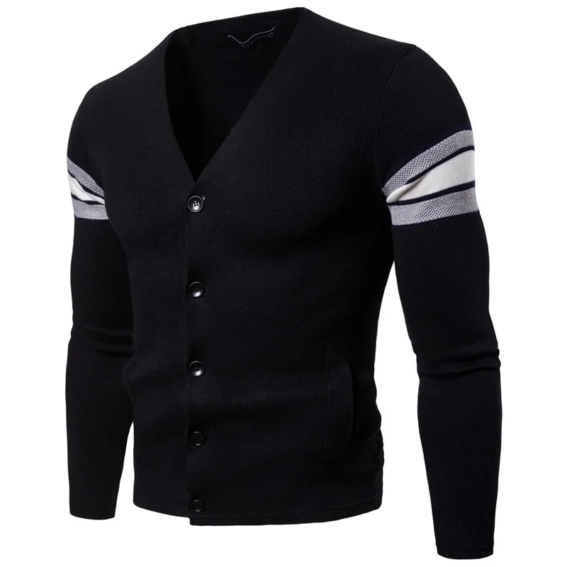 Eoeth Knit Button Cardigan for Men Casual Double-Breasted Jacket Cardigans Long Sleeve Sweaters Shirt Sweaters Coat