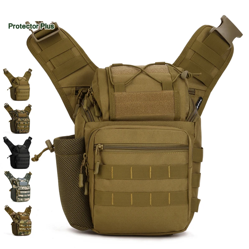 Multi function Men Saddle Bag Army Camera Bags Camouflage Durable Single Shoulder Nylon Pack