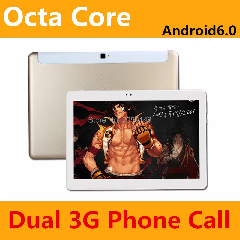 10 inch 3G tablet pc Octa Core 1280*800 IPS 8.0MP 4G RAM 32GB ROM Android 6.0 Bluetooth GPS 10.1 tablets +Gifts Freeshipping