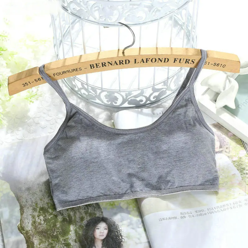 5pcslot Child Girls Cotton Bra For Young Girls Kids Teenage Underwear Wireless Small Training Puberty Bras Undergarment Clothes (8)