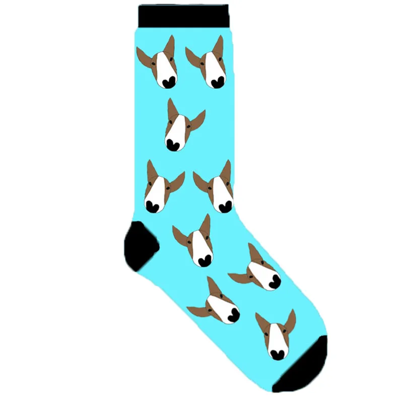 

dog miniature bull terrier socks for lady wholesale 50 pairs