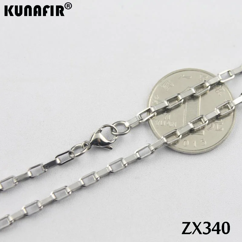 Цепочка Из Нержавеющей Стали ZX340 длиной 14 38 дюймов 3 0 мм 20 шт.|box chain|chain stainlessstainless