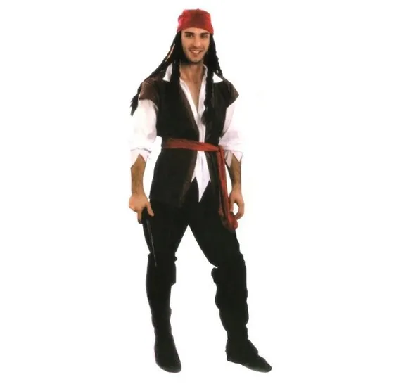 Новинка, мужской пиратский костюм, Джек Воробей, маскарадный костюм для косплея, пиратские костюмы на Хэллоуин, карнавал, нарядное платье, вечерние принадлежности - Цвет: MEN