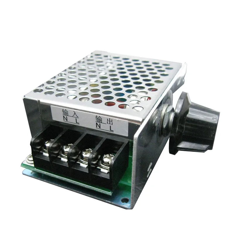 With fuse 10 220V 4000W SCR high power electronic voltage regulator Module Speed dimming speed