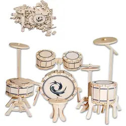 Ручная головоломка 3D деревянный барабан головоломка модель детская головоломка идеальный подарок для взрослых и детей