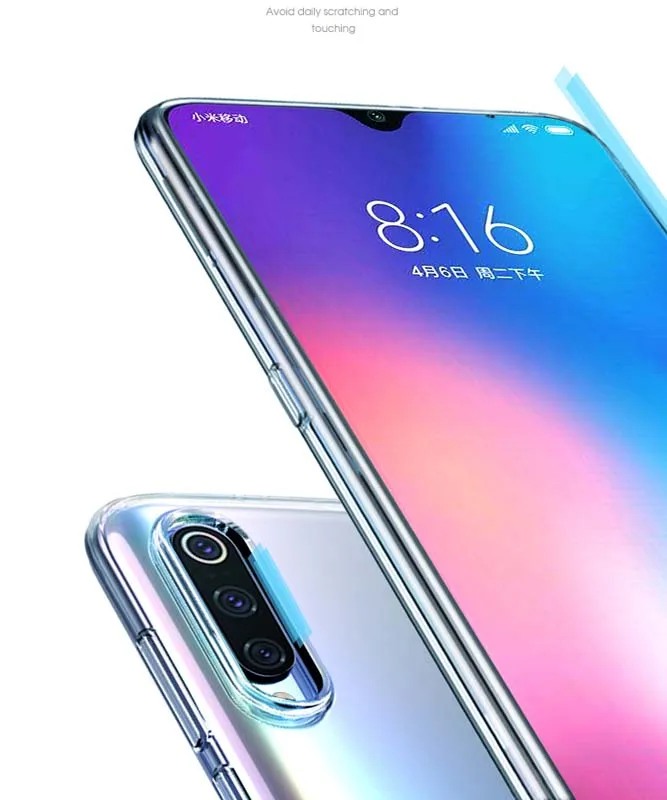 X-Level ультра тонкий прозрачный мягкий чехол для Xiaomi mi 9 чехол из натурального ТПУ задняя крышка для Xiaomi mi 9 mi 9 SE анти-скольжение