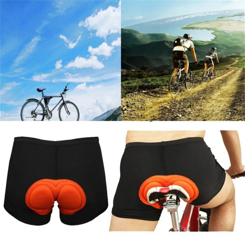 

MEN Cycling Bicycle Bike Underwear Shorts Pants Cushion Pad 3D Padded Coolma Underwear Cycling Cloth Comfortable M-3XL July 25