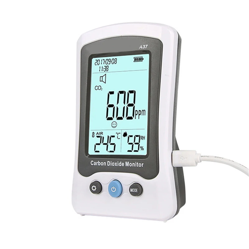 

Portable Digital Gas Tester Gas Analyzer Carbon Detector CO2 Monitor Gas Leak Detector Air Quality Monitor Co2 Meter Pm2.5