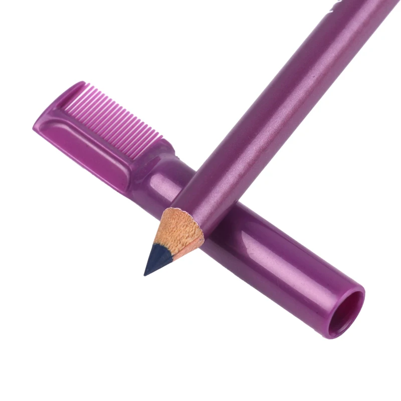 1 шт., Женский двуглавый карандаш для бровей с кистью, водостойкий, стойкий макияж, косметический инструмент, 3 цвета, TSLM1