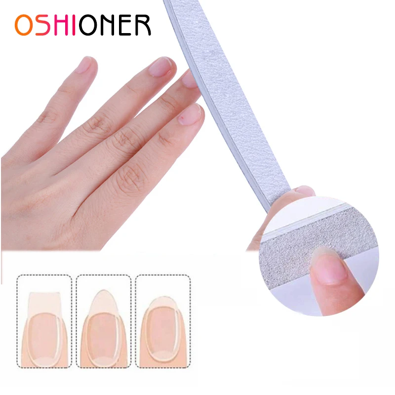 

OSHIONER 5Pcs 100/180 Sanding Buffer Block Professional Nail Art Files Salon Tools Sanding File Pedicure Manicure Buffer