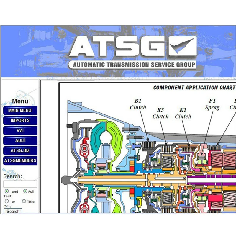 Последняя версия ATSG программное обеспечение Автоматическая передача обслуживание Группа Ремонт программного обеспечения для большинства автомобилей ATSG программное обеспечение