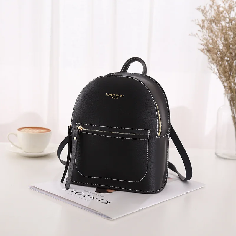  Fanous Brand Small Backpack for Teenage Girls Fashion Casual Leather Shoulder Bag Women 2019 Mini B - 33054547890