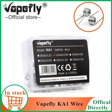 100 шт./кор. Vapefly Vape аксессуары KA1 провод Vapefly KA1 провод 22GA 24GA Vape предварительно встроенная катушка подходит для RDA RTA распылитель
