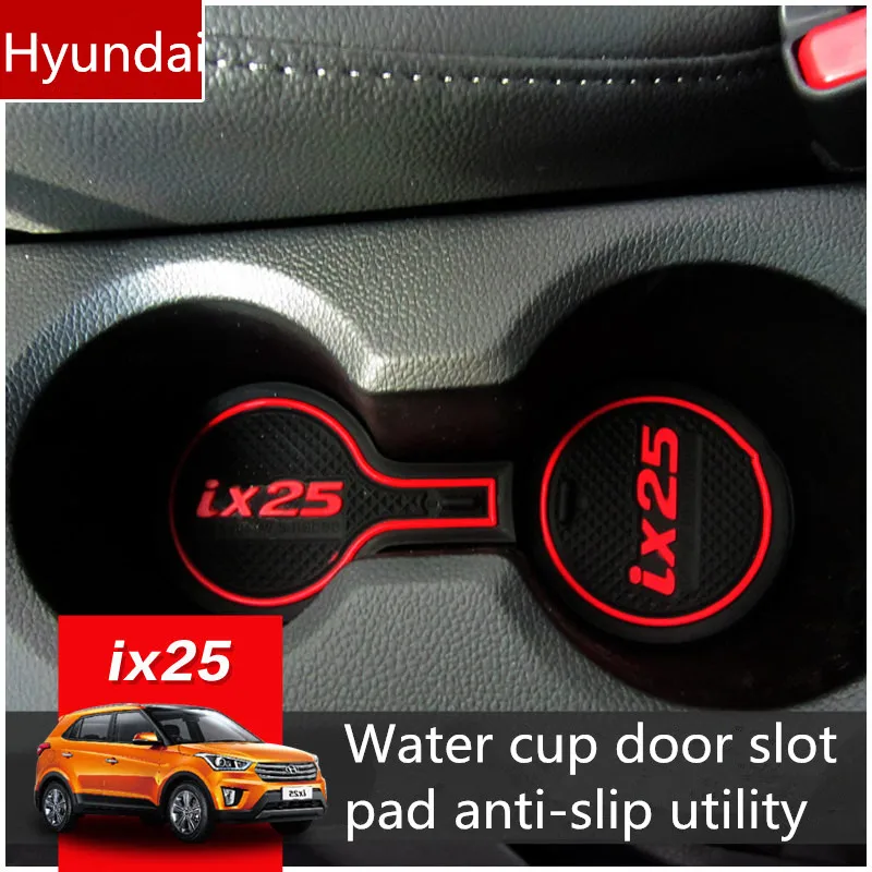 Слот-коврик для двери Коврики Hyundai IX25 резиновые 3D коврики интерьера автомобиля