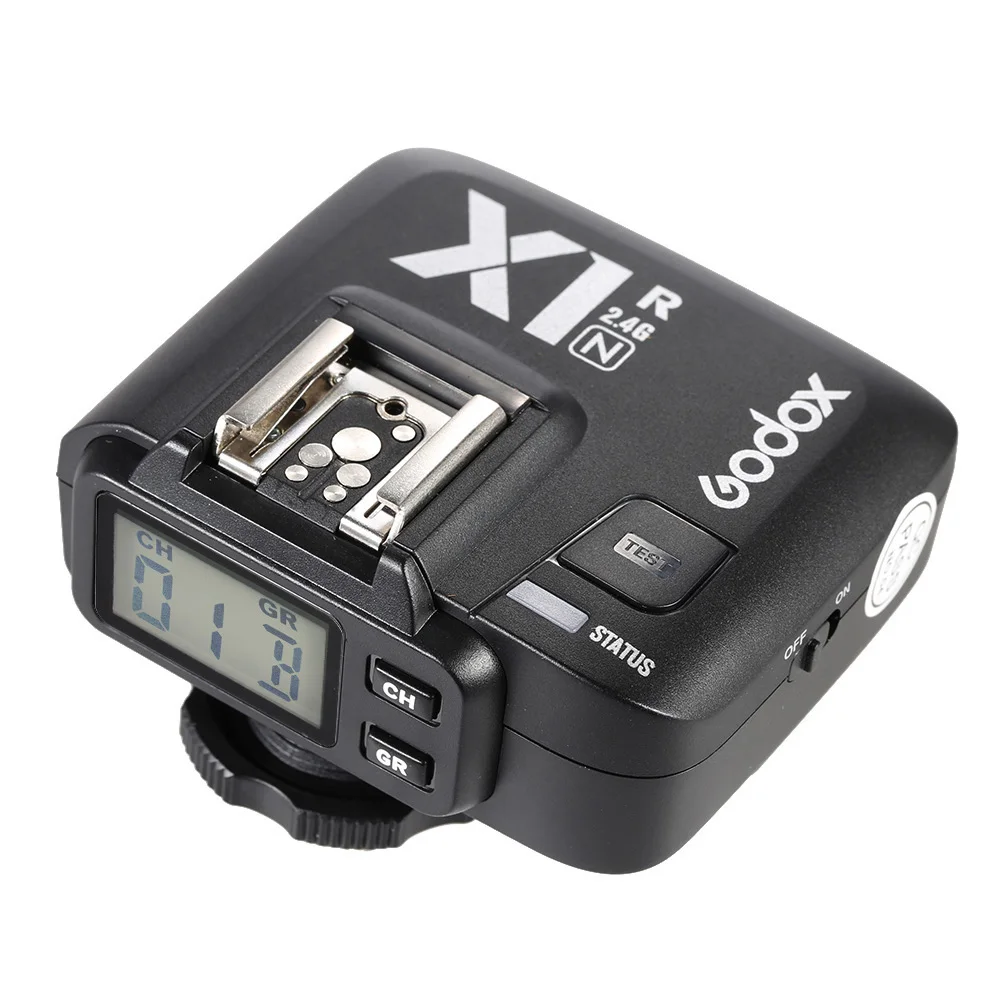 Godox X1R-N 2,4G Беспроводной приемник для X1N передатчик с пусковым устройством цифровой зеркальный фотоаппарат Nikon D800 D3X D3 D2X D2H D1H D1X D700 D300 D200 D100