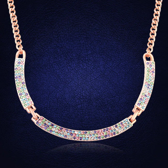 

Collares Fashion Austria Crystal Statement Necklaces & Pendants Women Accessories Collier Femme Jewelry Bijoux