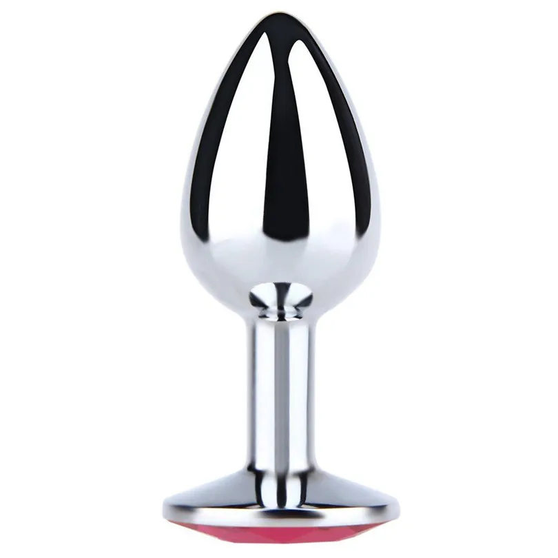Adult accessory 1 PC Plug Anal Acier NEW Men Women Chrome-plated Steel Jeweled Beginners Butt Small Size HOT #4A24 |