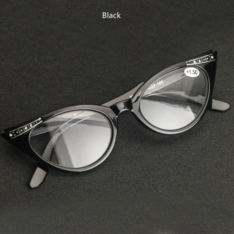 Zilead женские кошачьи глаза хрустальные очки для чтения мужские полимерные линзы Prebypia очки для дальнозоркости очки унисекс