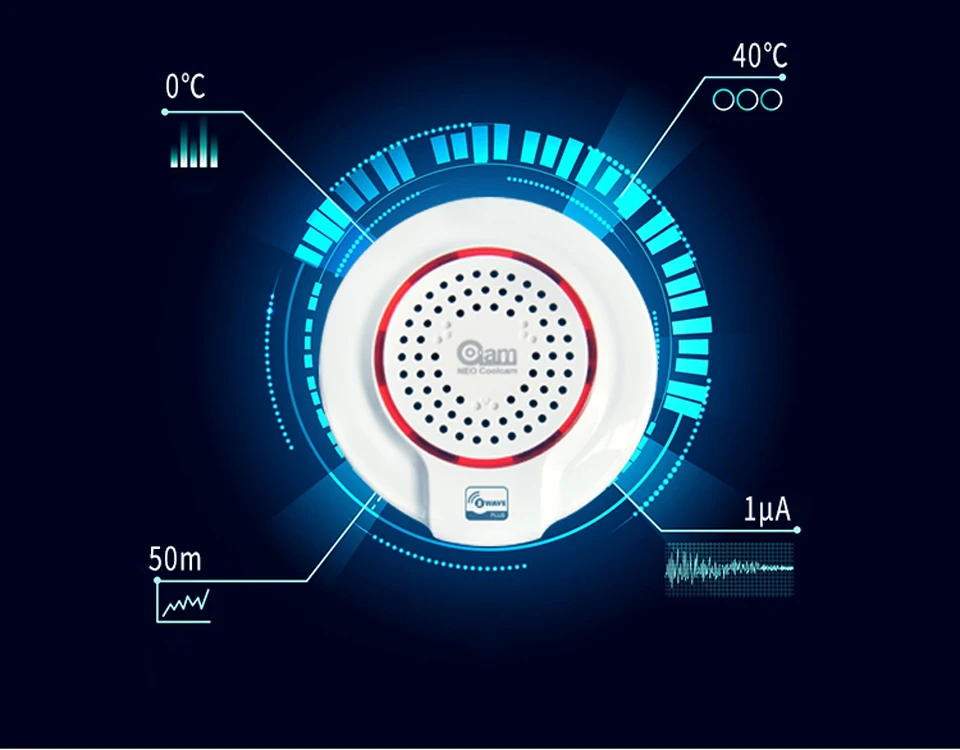 Z-wave беспроводной датчик сирены, совместимый с Z wave Plus сенсор Автоматизация зданий сигнализация Умный дом системы безопасности