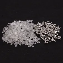 OOTDTY 100 шт. Монтажный кронштейн 10 мм крепежный зажим с винтами для 5050 светодиодные ленты светильник